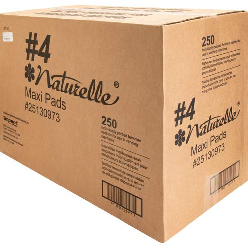 Impact Products 25130973 Maxi Pads, Naturelle, Regular, Vendor Refills, WE